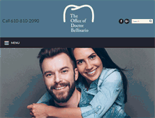 Tablet Screenshot of drbellisario.com